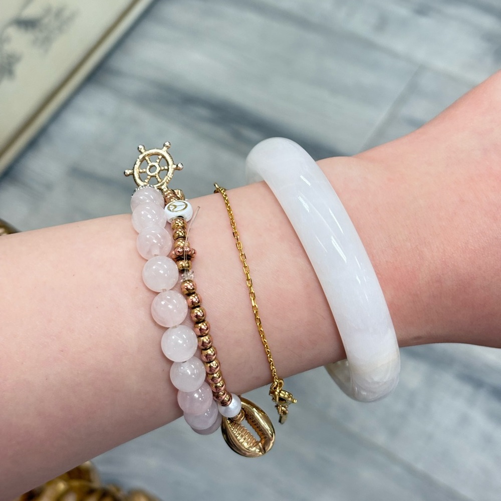 GENUINE White Jade Bangle Bracelet